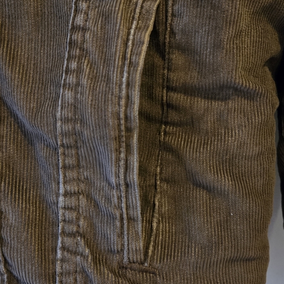 VTG 70s Levis Corduroy Sherpa Lined Jacket Brown Mens 44 - Picture 6 of 14
